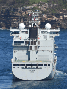 Sydney Fleet Review Photos of MV Asterix and HMCS Charlottetown