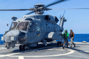 Allies Work as One Launching and Landing at Sea