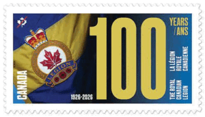 Royal Canadian Legion’s 100th Anniversary Stamp